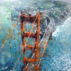 Over Golden Gate | Obraz na stenu