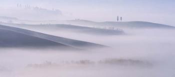 Dawn Mist in Val d'Orcia, Tuscany | Obraz na stenu