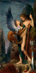 Oedipus and the Sphinx, 1864 | Obraz na stenu