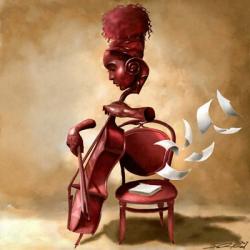 The Solo Cellist | Obraz na stenu