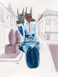 The Doberman Do Paris | Obraz na stenu