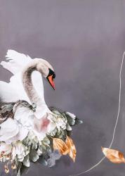 Swan Gold 1 | Obraz na stenu