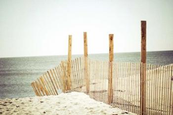 Wooden Beach Fence | Obraz na stenu