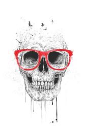 Skull With Red Glasses | Obraz na stenu