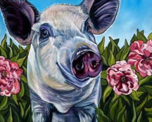 Pigs and Peonies | Obraz na stenu