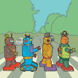 Abbey Road Bots | Obraz na stenu