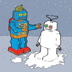 The Snow Bot | Obraz na stenu