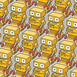 Yellow Robo Army | Obraz na stenu