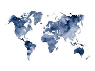 Indigo World Map | Obraz na stenu