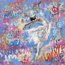 Graffiti Ballerina 1 | Obraz na stenu