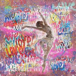 Graffiti Ballerina 2 | Obraz na stenu