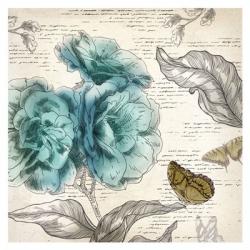 Blooming Teal II - Mini | Obraz na stenu