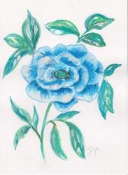 Floral Blue 1 | Obraz na stenu