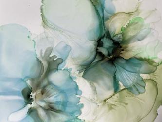 Sage And Teal Flowers 1 | Obraz na stenu