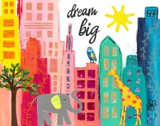 Dream Big Animals in the City | Obraz na stenu