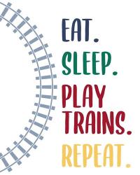 Eat Sleep Trains 2 | Obraz na stenu