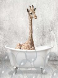 Baby Giraffe Bath | Obraz na stenu