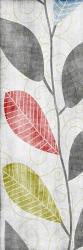 Gray Red Blue Green Leaves | Obraz na stenu