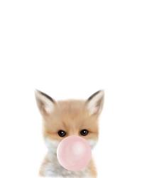 Woodland Fox Bubble Gum | Obraz na stenu