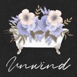 Unwind Floral Bath | Obraz na stenu