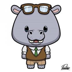 Hudson Hippo | Obraz na stenu