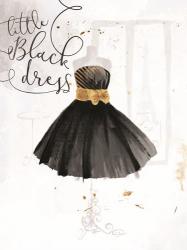 Little Black Gold Dress | Obraz na stenu