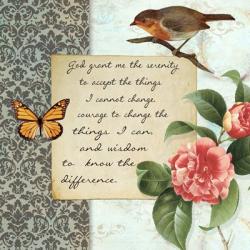 Vintage Serenity Prayer | Obraz na stenu