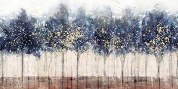 Golden Blue Trees | Obraz na stenu
