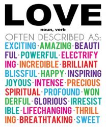 Love Definition | Obraz na stenu