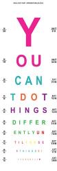 You Can't Do Things Differently  - Eye Chart 2 | Obraz na stenu