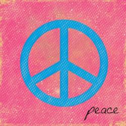 Peace Blue and Pink | Obraz na stenu