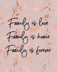 Family Is Love - Pink | Obraz na stenu
