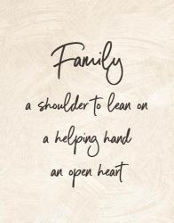 Family a Shoulder to Lean On - Cream | Obraz na stenu