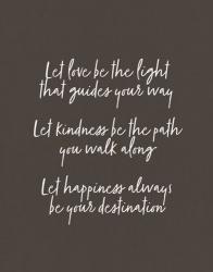 Let Love Be the Light - Black | Obraz na stenu