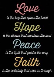 Love Hope Peace Faith 4 | Obraz na stenu