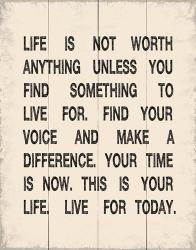 Life is not Worth Anything 1 | Obraz na stenu