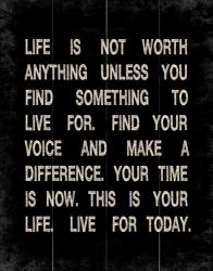Life is not Worth Anything 2 | Obraz na stenu