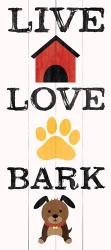 Live Love Bark | Obraz na stenu