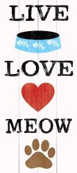 Live Love Meow | Obraz na stenu