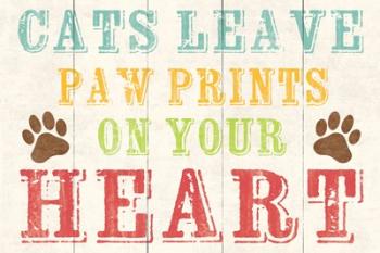 Cats Leave Paw Prints 1 | Obraz na stenu