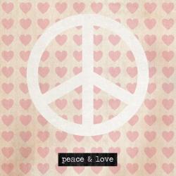 Peace - Pink Hearts | Obraz na stenu