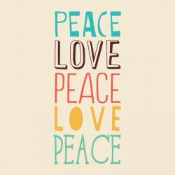 Peace Love 3 | Obraz na stenu