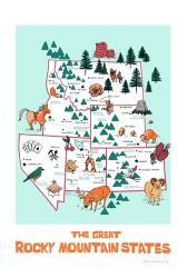 The Great Rocky Mountain States | Obraz na stenu