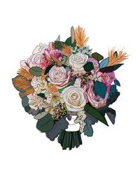 Bouquet on White | Obraz na stenu