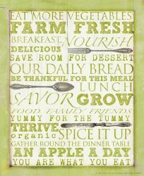 Farm Fresh Typography | Obraz na stenu