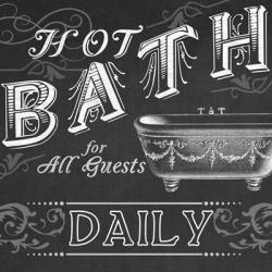 Chalkboard Bath Signs II | Obraz na stenu