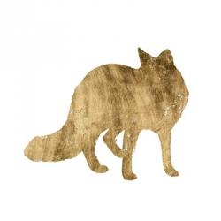 Brushed Gold Animals III | Obraz na stenu