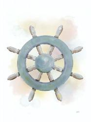 Watercolor Ship's Wheel | Obraz na stenu