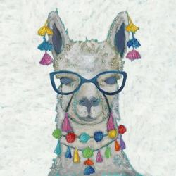 Llama Love with Glasses II | Obraz na stenu