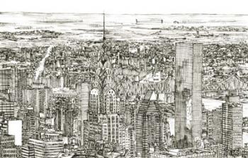 Skyline Sketch I | Obraz na stenu